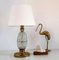 Mid-Century Table Lamp with Brass and Creased Murano Glass Base, 1960s, Image 13