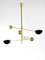 Italian Counterweight Hanging Lamp in Brass, 1960 3