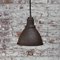 Lampade a sospensione vintage industriali in metallo color ruggine, Immagine 4