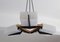 Italian Modern Hanging Lamp in Brass and Opaline Glass from Stilnovo, 1950s 10