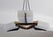 Italian Modern Hanging Lamp in Brass and Opaline Glass from Stilnovo, 1950s, Image 10