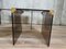 Steel and Smoked Glass Coffee Tables by Pierangelo Gallotti for Gallotti & Radice, Set of 3 8