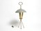 Large Mid-Century Italian Tripod Table Lamp in Brass and Metal Shade, Image 1