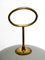 Large Mid-Century Italian Tripod Table Lamp in Brass and Metal Shade 12