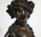 J.C. Marin, Young Woman Crowned with Flowers, 19th-Century, Bronze 10