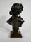 JC Marin, Junge Frau mit Blumen, 19. Jh., Bronze 5