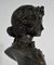 J.C. Marin, Young Woman Crowned with Flowers, 19th-Century, Bronze 13