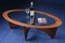 Mid-Century Oval Astro Coffee Table in Teak and Glass by Victor Wilkins for G-Plan, 1960s, Image 1