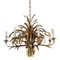 Large Italian Wheatsheaf Chandelier, 1970s 4