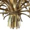 Large Italian Wheatsheaf Chandelier, 1970s 1