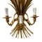 Large Italian Wheatsheaf Wall Sconce, 1970s 2