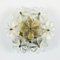 Mid-Century German Wall Light in Floral Crystal and Murano Glass by Ernst Palme for Palwa, 1970s 1