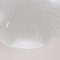 Vintage Italian Applique in White Murano Glass with Spiral Vortex 4