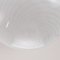 Vintage Italian Applique in White Murano Glass with Spiral Vortex, Image 4