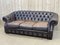 Canapé Chesterfield en Cuir Marron, 1980s 7