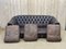 Chesterfield Sofa aus braunem Leder, 1980er 16