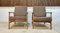 Vintage German Walnut Lounge Chairs, 1960s, Set of 2 3