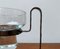 Mid-Century Danish Metal and Glass Candleholder, 1960s, Image 18