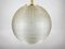 Glass Globe Chandelier with Blown Glass Sphere Lampshade, 1960s 5