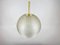 Glass Globe Chandelier with Blown Glass Sphere Lampshade, 1960s 4