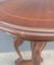Marquetry Wood Table with Swan Carvings 11