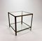 Vintage Side Table in Solid Brass and Glass, 1970s 4