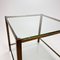 Vintage Side Table in Solid Brass and Glass, 1970s 7