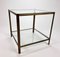 Vintage Side Table in Solid Brass and Glass, 1970s, Image 2