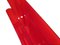 Roter transparenter Zeitschriftenständer von Giotto Stopino für Kartell 3