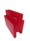 Red Transparent Magazine Rack by Giotto Stopino for Kartell, Image 1