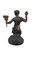 Antike Faunus Kerzenhalter aus Bronze mit Marmorsockel, 1800er, 2er Set 3