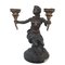 Bougeoirs Faunus Antiques en Bronze avec Socle en Marbre, 1800s, Set de 2 7