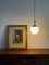 Vintage Industrial Round Church Ceiling Pendant Lamp with Milk White Opaline Glass Globe 3