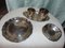 Art Deco Plates, 2 Trays, Plate, 2 Containers, Price for 5 Pieces, Set of 5 3