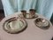 Art Deco Plates, 2 Trays, Plate, 2 Containers, Price for 5 Pieces, Set of 5 2