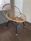 Vintage Rattan and Steel Lounge Chair by Rohé Noordwolde, 1950s 9