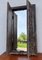 Espejo de pared asiático vintage de madera tallada, Imagen 4