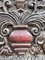 Vintage Carved Wood Asian Shutter Wall Mirror, Image 11