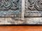 Vintage Carved Wood Asian Shutter Wall Mirror 13