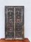 Vintage Carved Wood Asian Shutter Wall Mirror, Image 3