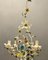 Italian Tole Flower Chandelier, 1960s 1