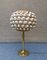 Vintage Rattan and Brass Table Lamp, 1960s 5