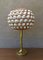 Vintage Rattan and Brass Table Lamp, 1960s 1