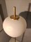 Floor Lamp in Brass with Opaline Glass Shade & Marble Base from Stilnovo, 1950s 2