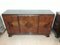 Inlaid Wood Sideboard with Marble Top, Image 4