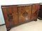 Inlaid Wood Sideboard with Marble Top, Image 6