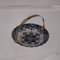 Blau-weiße Delftware Vase, Teedose, Serviertablett & silberne Löffel, 1930er, 11er Set 8