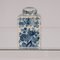 Dutch Blue and White Delftware Tea Caddy and Cabinet Plates, 1940s, Set of 3 6