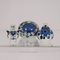 Dutch Art Deco Blue and White Delftware Vases, 1940s, Set of 3 1