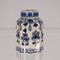 Dutch Blue and White Delftware Pitcher, Tea Caddy & Jam Pot, 1940s, Set of 3 8